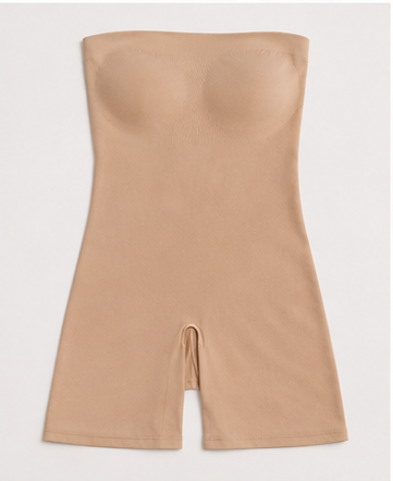 Seamless Mid Compression Full Body Shaper – Nude