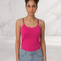 Women’s Adjustable Strap Camisole Top | Soft Stretch Everyday Innerwear - (Pack of 3)