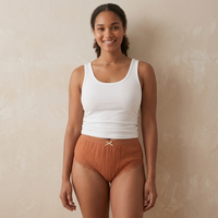 Women’s High-Waisted Seamless Lace Briefs - (Pack of 3)