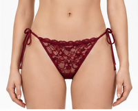 Women's Lace Tie-Side Bikini Panties (Pack of 3) | Soft Stretch | Comfortable Fit