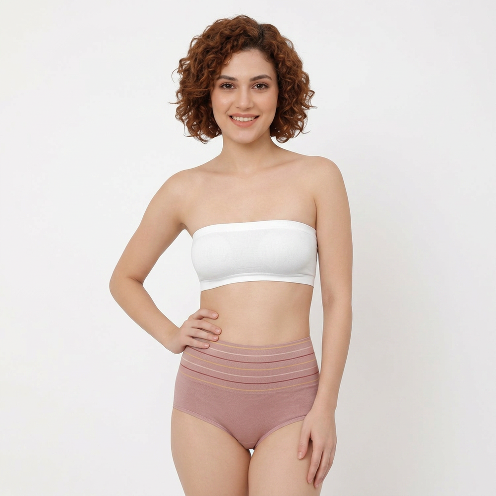 Women’s High-Waisted Tummy Support Briefs | Tummy Control & Shaping Panty - (Pack of 3)