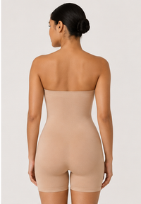 Seamless Mid Compression Full Body Shaper – Nude
