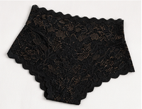 Floral Lace High Waist Boyshort Panty for Women (Pack of 4 Colors)