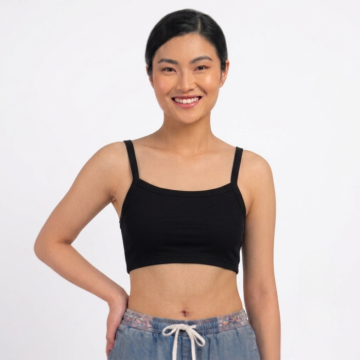 Women’s Seamless Comfort Camisole Crop Top | Stretchable Everyday Innerwear - (Pack of 3)