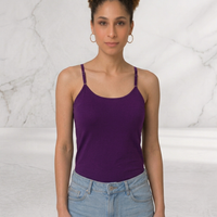 Women’s Adjustable Strap Camisole Top | Soft Stretch Everyday Innerwear - (Pack of 3)