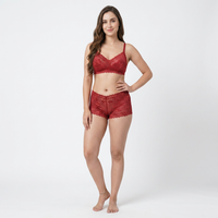 Women’s White Lace Bralette & High-Waisted Brief Set - (Pack of 3)