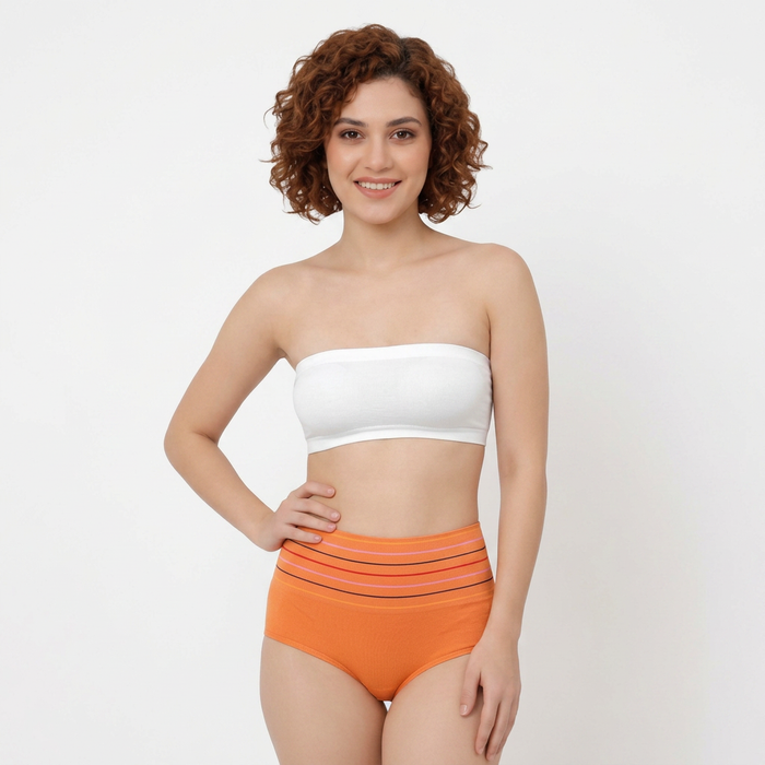 Women’s High-Waisted Tummy Support Briefs | Tummy Control & Shaping Panty - (Pack of 3)
